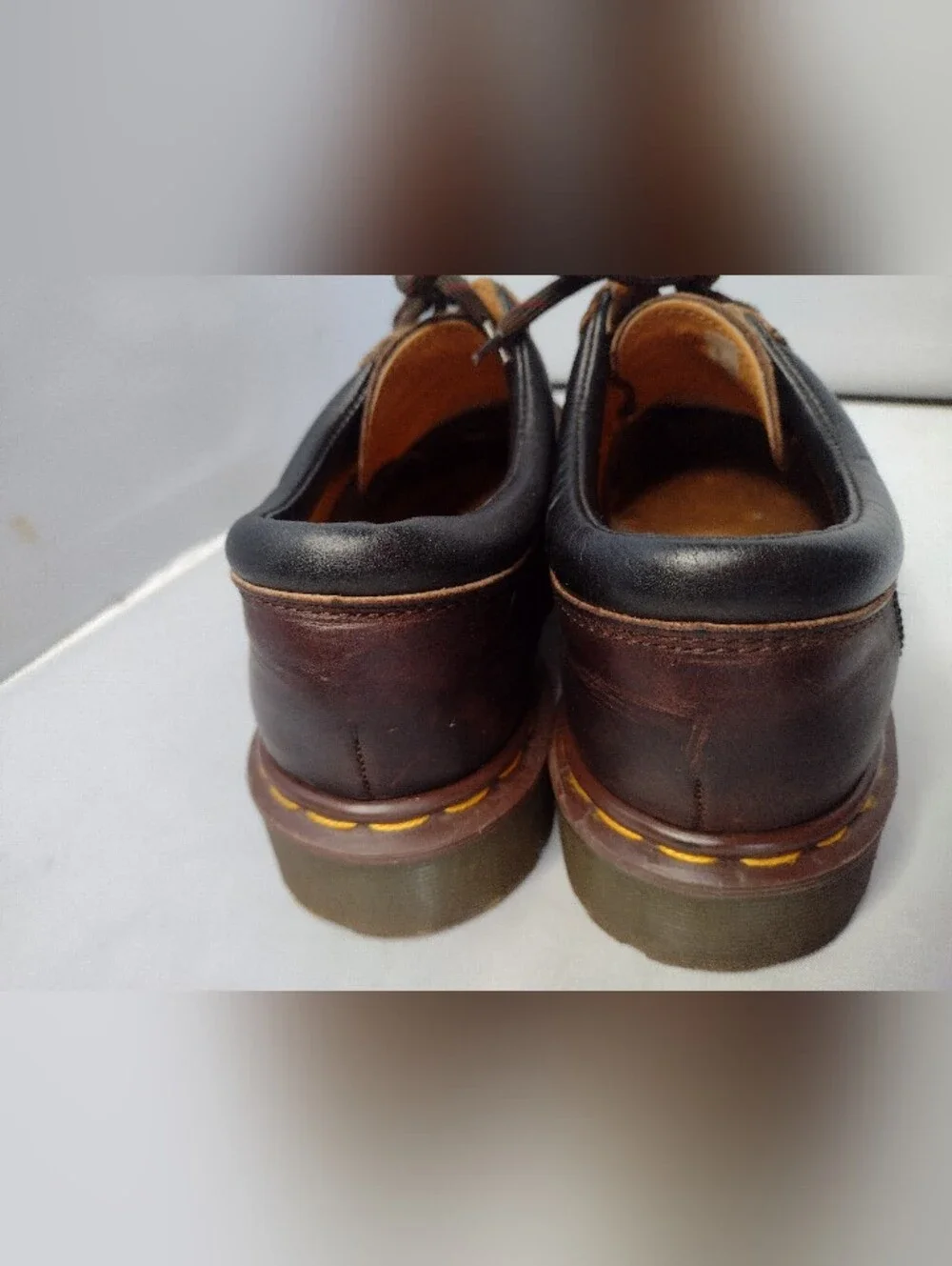 Dr. Martens Chunky Oxfords Mens 7  Brown Leather 8053 Made in England Y2K BB